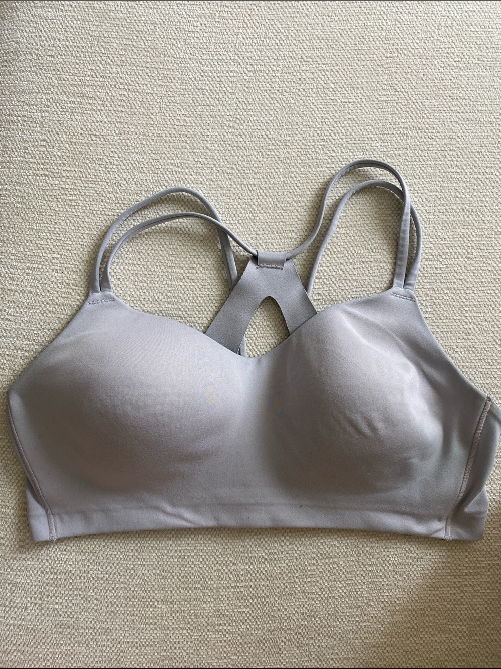 all in motion Light Gray Double-Strap Padded Sports Bra